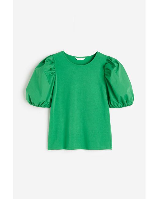 H & M Puff-sleeved Top