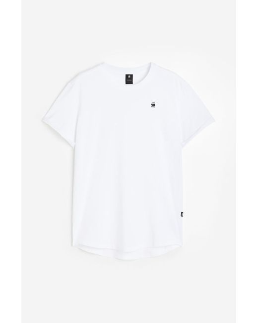 H & M Lash R T Ss T-shirts Weiß
