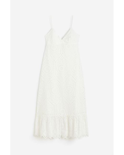 H & M Dress with Eyelet Embroidery