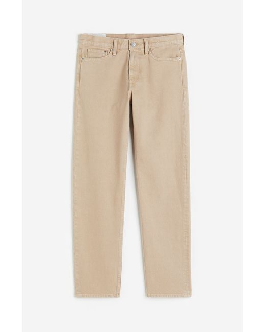 H & M Relaxed Jeans Braun