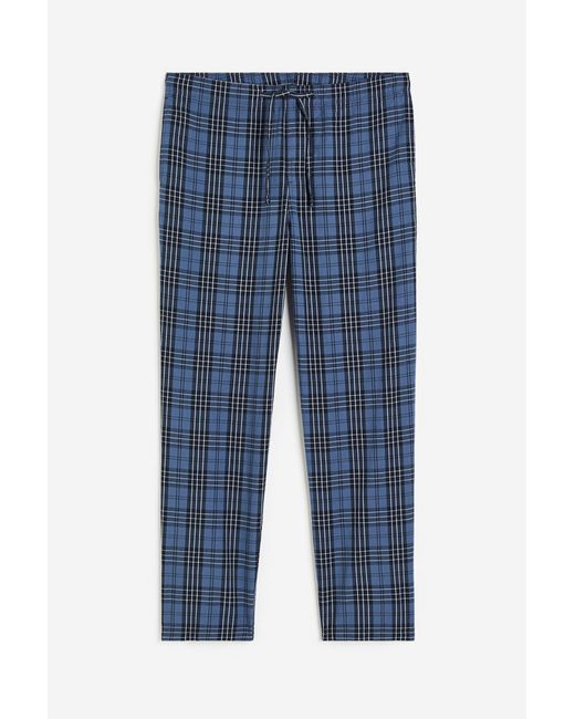 H & M Pyjamahose Regular Fit Blau