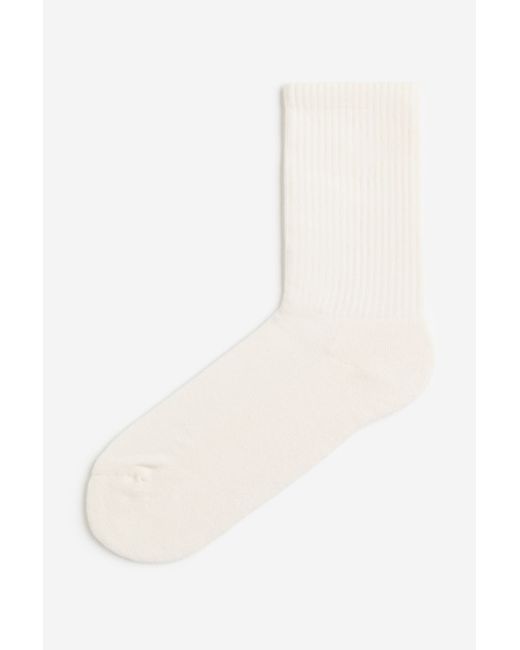H & M Socken Weiß