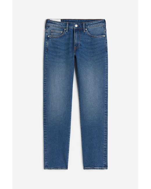 H & M Straight Regular Jeans Blau