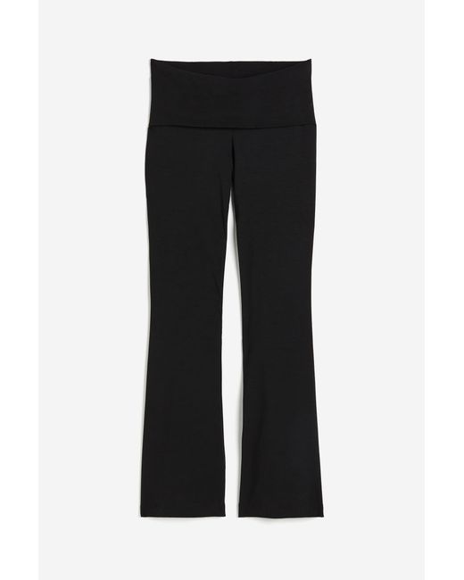 H & M Flared jersey trousers