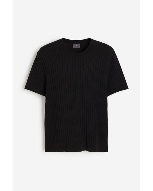 H & M Gestricktes T-Shirt Regular Fit
