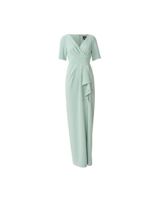 Adrianna Papell Draped Knit Crepe Gown