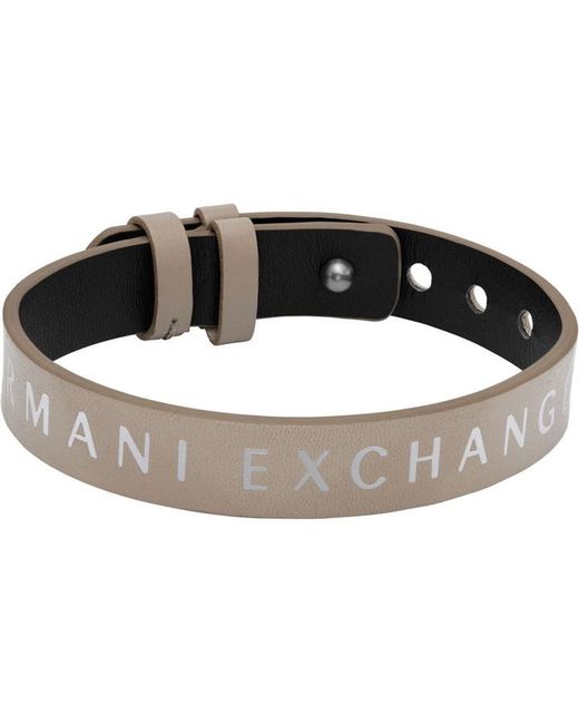 Armani Exchange Gents Brown Reversible Bracelet