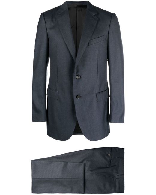 Lanvin Navy Wool Blend Suit