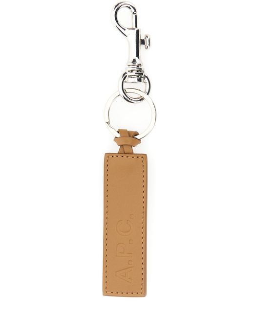 A.P.C. . Keychain With Embossed Logo