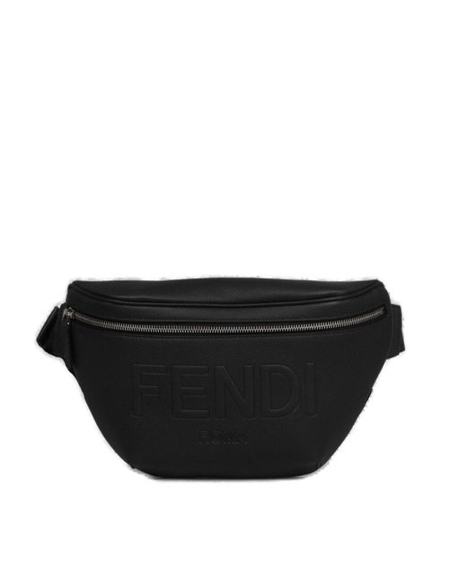 Fendi Logo Debossed Zipped Belt Bag