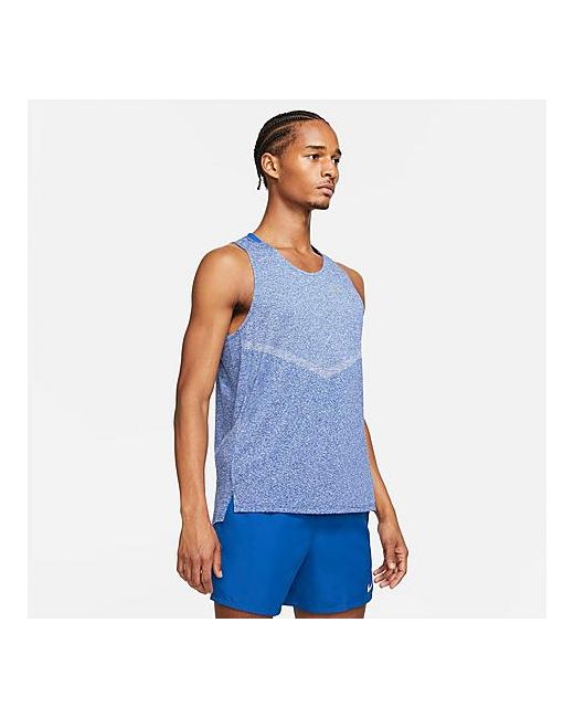 Nike Dri-FIT Rise 365 Running Tank Top in Blue/Game Royal Small by