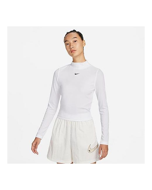 Nike Sportswear Essential Ribbed Mock Long-Sleeve T-Shirt