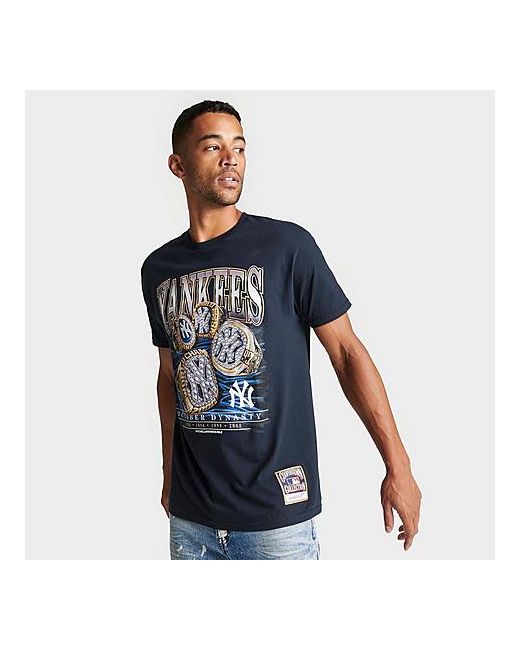 Mitchell And Ness Mitchell Ness New York Yankees MLB Dynasty Rings Graphic T-Shirt