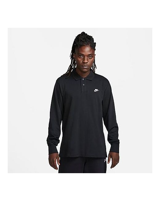 Nike Club Knit Polo Long-Sleeve Shirt
