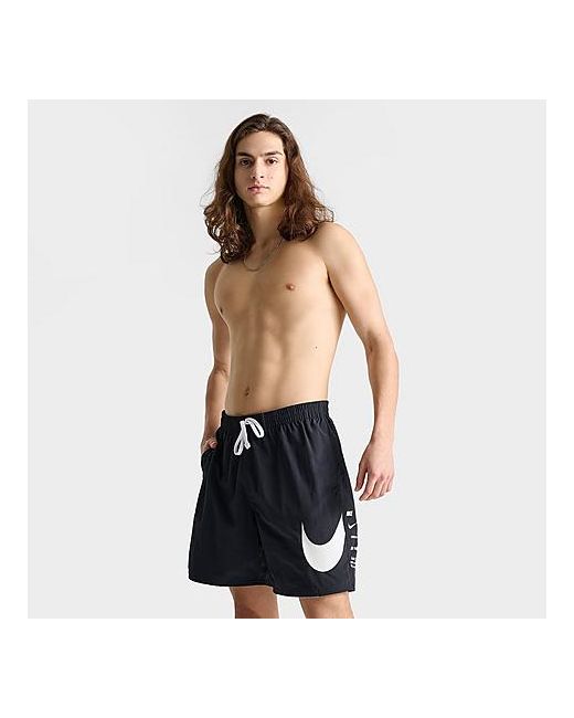 Nike Swim Large Swoosh Graphic 7 Volley Shorts