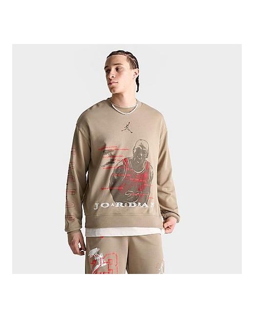 Jordan Essentials Flight Club Graphic Loopback Fleece Crewneck Sweatshirt