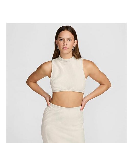 Nike Sportswear Chill Knit Ribbed Cropped Tank Top