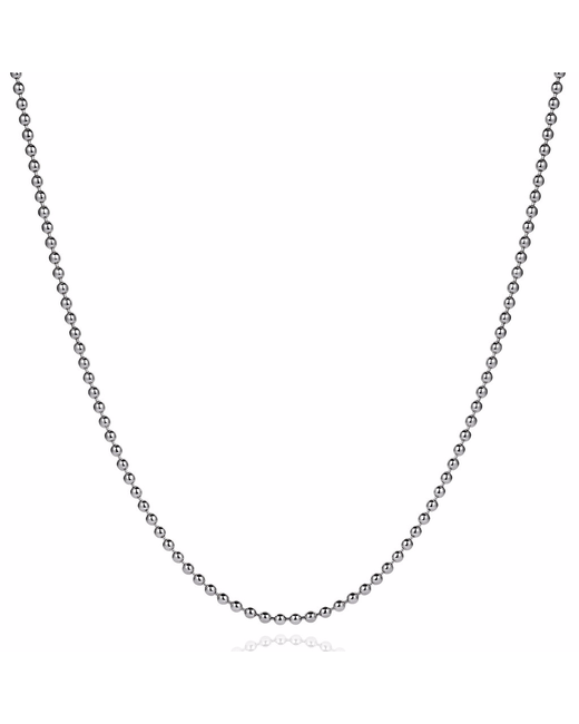 Atolyestone Necklace Chain White Gold Plated