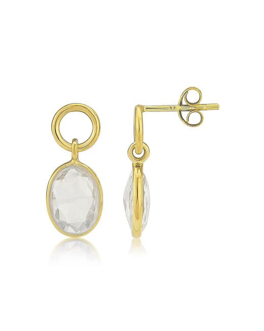 Auree Jewellery Gold Plated Cannes Crystal Earrings