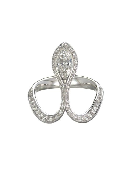 Baenteli Gold Diamond Royale Ring UK K US 5.25 EU 50