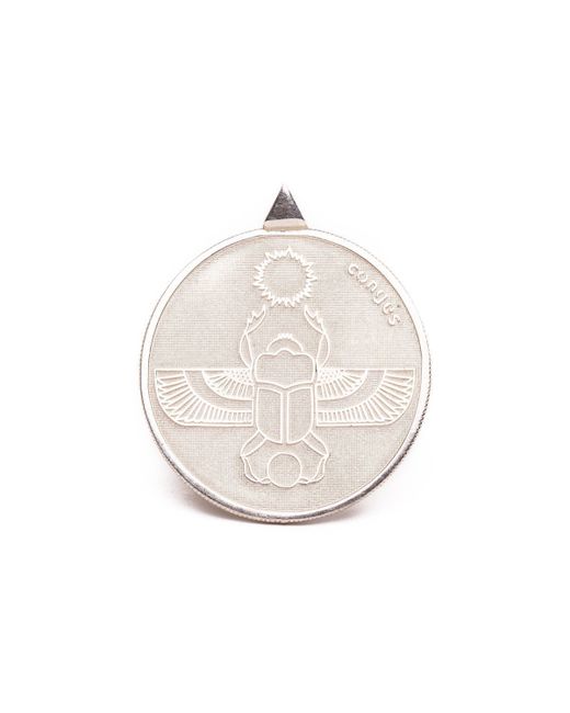 Conges Scarab Two Sided Coin Necklace