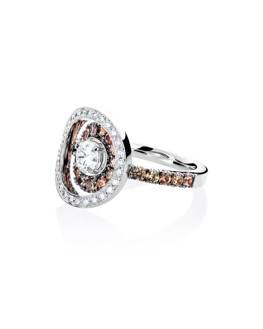 Joke Quick 18kt Gold LOVE Ring With Diamonds Sapphires UK N 1/2 US 7 EU 54.4