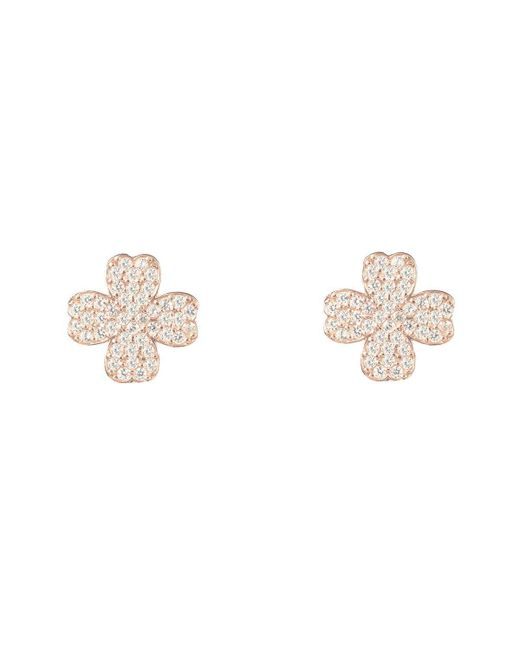Latelita London Gold Plated Lucky Four Leaf Clover Earrings