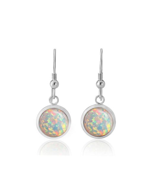 Lavan Sterling White Opal Drop Earrings