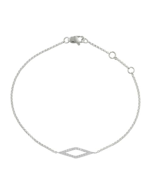 London Road Jewellery Portobello White Diamond Geo Bracelet
