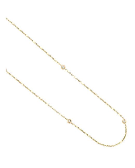 London Road Jewellery Portobello Gold Raindrop Diamond Necklace