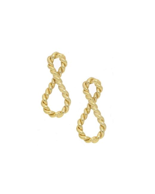 London Road Jewellery Yellow Infinity Drop Earrings