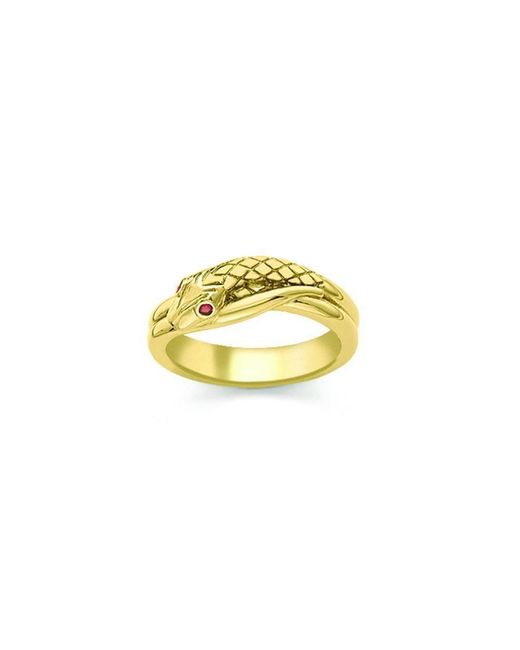 London Road Jewellery Kew Serpent Yellow Ruby Ring UK K US 5.25 EU 50