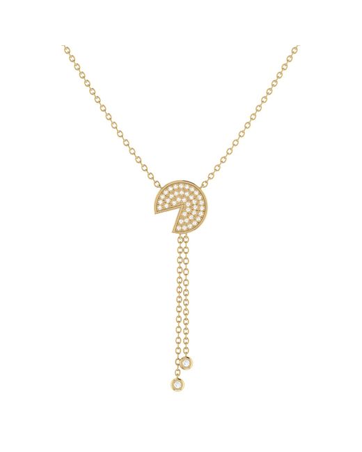 LuvMyJewelry 14kt Yellow Plated Pac-Man Candy Lariat Necklace