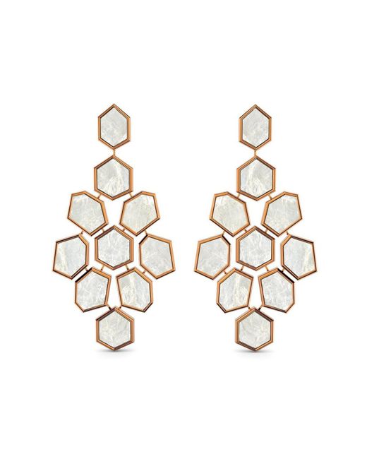 Marcello Riccio Rose Mother Of Pearl Earrings