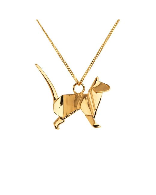 Origami Jewellery Sterling Silver Cat Origami Necklace