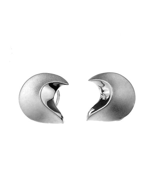 Sirokoru Sterling Crescent Moon Earrings