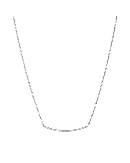 Verifine London 18kt Gold Diamond Bar Necklace