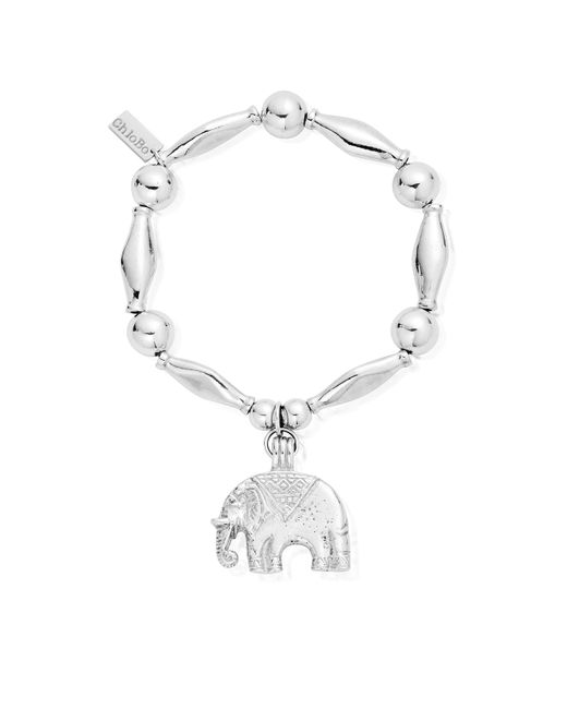 ChloBo Sterling Chunky Elephant Bracelet