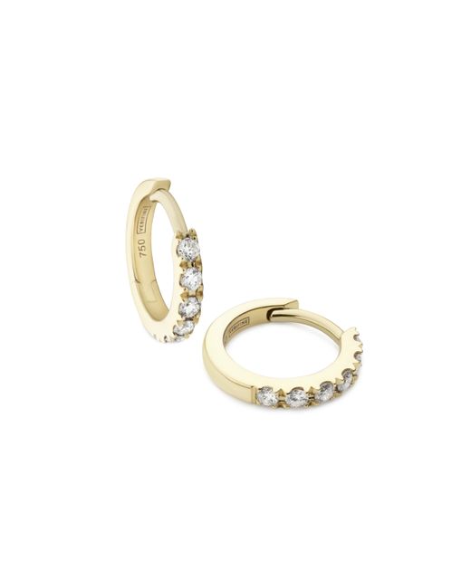 Verifine London 18kt Yellow Diamond Huggie Earrings