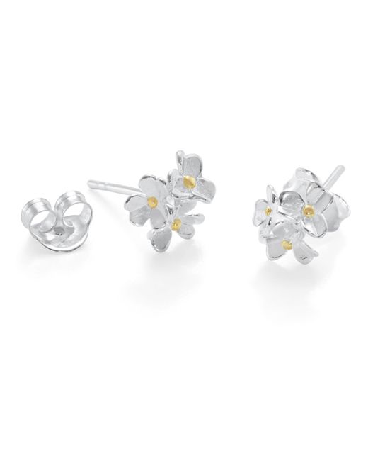 Banyan Jewellery Sterling Flower Stud Earrings