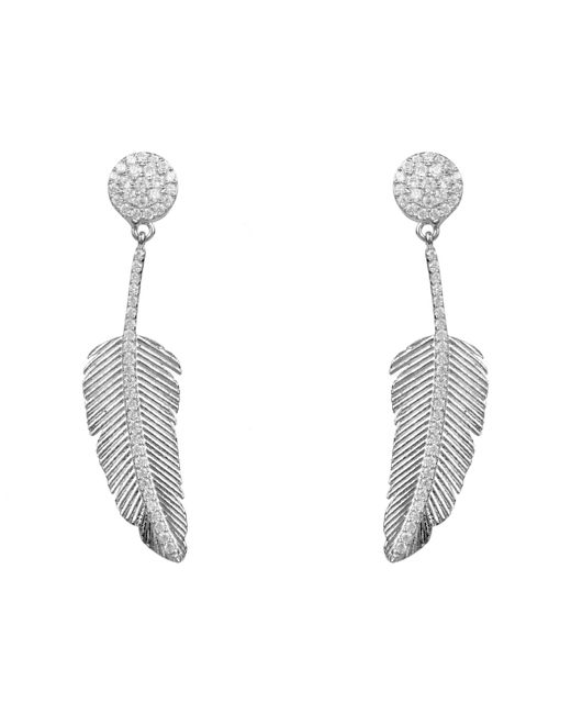 Latelita London Angelic Feather Drop Earring