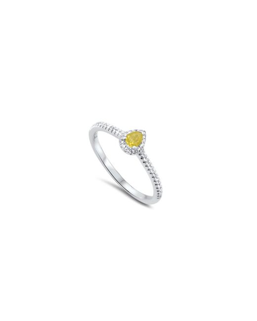 Lesunja Fine Jewellery 18kt White Gold Diamond Magnifique Sunshine Ring