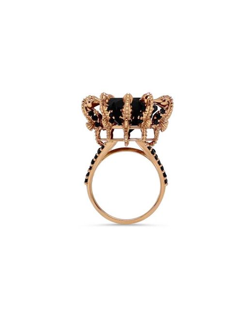 Lesunja Fine Jewellery 18kt Rose Gold Diamonds Ocean XXY Seahorses Ring