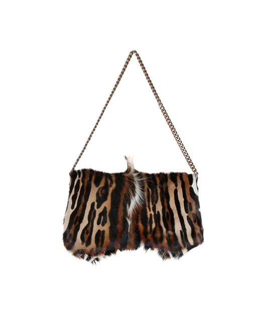 JUAN-JO Gallery Animal Print Springbok Leather Bag