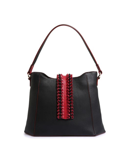 Kaeros -Red Leather Hobo Bag