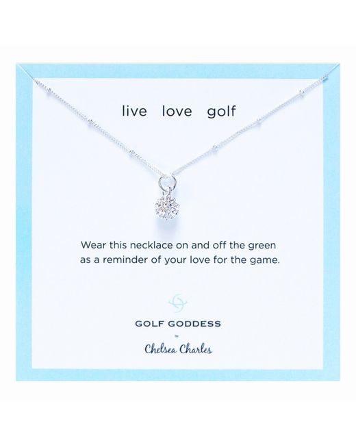 Chelsea Charles Golf Goddess Ball Charm Necklace