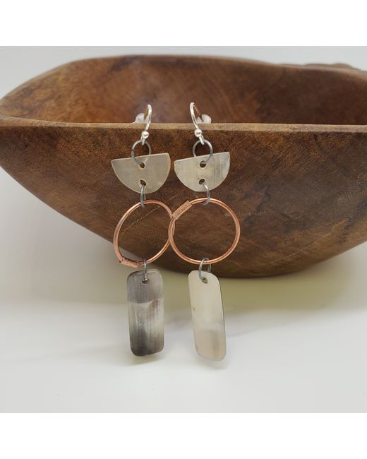 World Peaces Sobho Earrings Copper and Horn