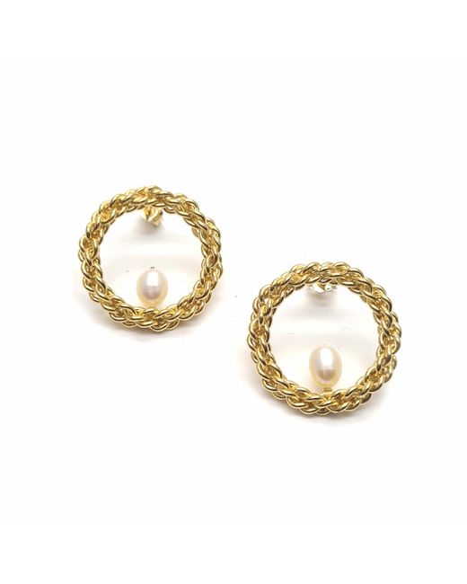 Gisel B 18kt Yellow Plated Lucy Earrings