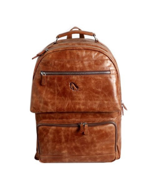 Mtask Leather Craft Designer Leather Backpack