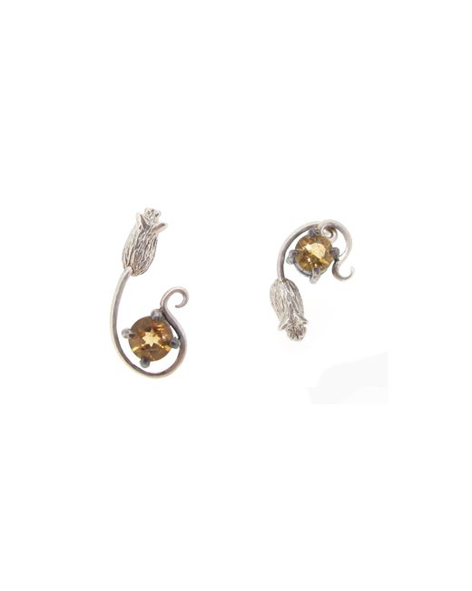 Sian Bostwick Jewellery Sterling Citrine Mouse Earrings